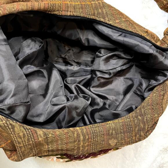 Vintage Bohemian Floral Embroidered Shoulder Bag - Picture 6 of 8